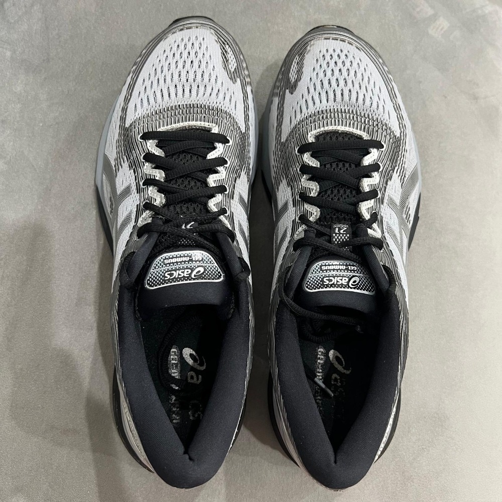 Asics Gel-Nimbus 21 Running Shoes Mens 12 Sheet Rock Silver Platinum Sneakers - Picture 5 of 8